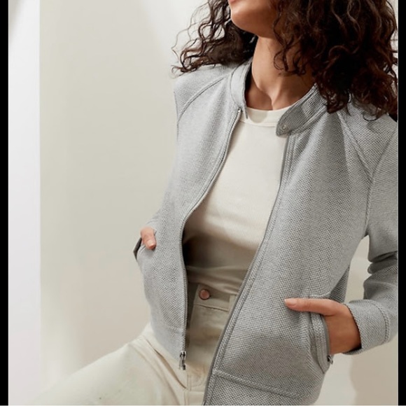 Banana Republic Jackets & Blazers - Banana Republic ponte knit twill moto jacket